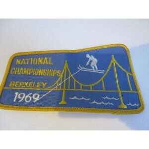 1969 National Championships water ski embroidered patch VINTAGE